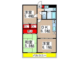 盛大ﾊﾟﾚｽの物件間取画像